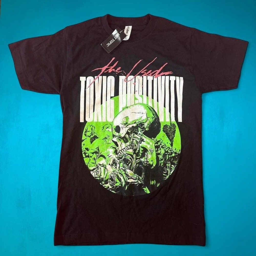 The used band tee the used toxic positivity graphic band t shirt